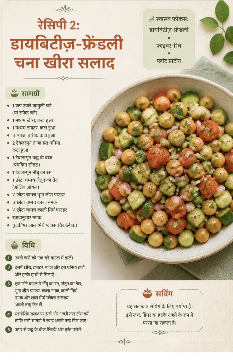 Recipe page: Chana Cucumber Salad